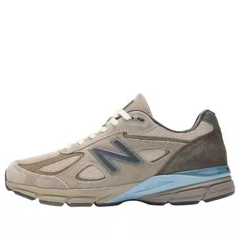 Кроссовки x auralee 990v4 made in usa 'brown' New Balance, серый