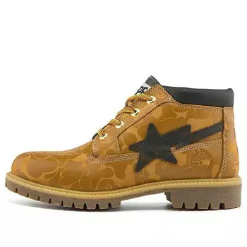 Кроссовки x bape nelson premium waterproof chukka boots 'wheat and chocolate' Timberland, желтый
