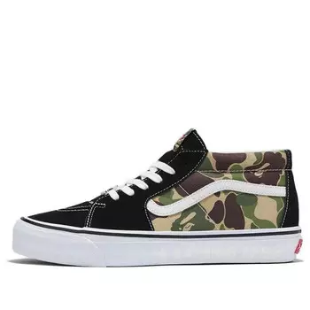 Кроссовки x bape sk-8 mid 'camo' Vans, мультиколор