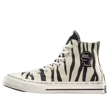 Кроссовки x brain dead chuck 70 'white black' Converse, белый
