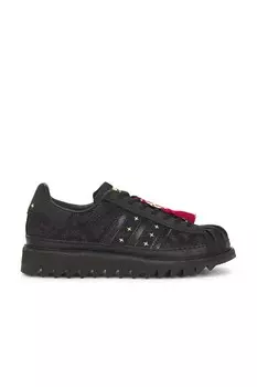 Кроссовки X clot lunar new year superstar от Adidas Originals, core black, carbon & gold