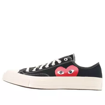 Кроссовки x comme des garcons play chuck 70 low 'black white' Converse, черный