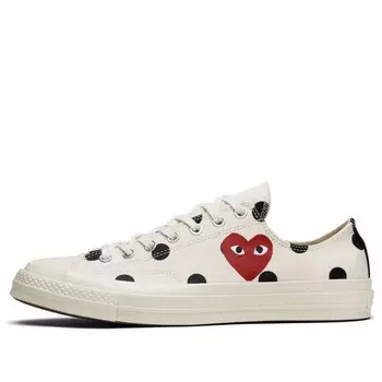 Кроссовки x comme des garcons play chuck 70 low 'white polka dot' Converse, белый