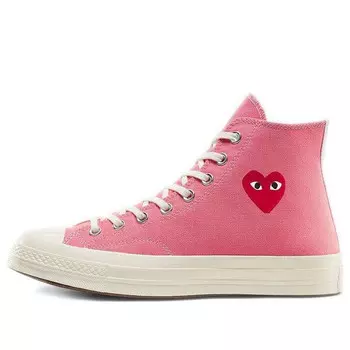 Кроссовки x comme des garcons play chuck 70 high 'bright pink' Converse, розовый