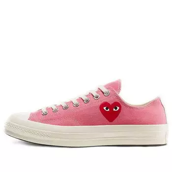 Кроссовки x comme des garcons play chuck 70 low 'bright pink' Converse, розовый