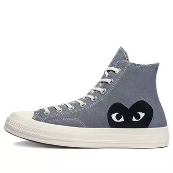Кроссовки x comme des garcons play chuck 70 high 'steel grey' Converse, серый