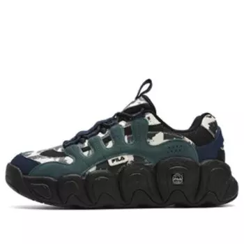 Кроссовки x croissant etudes chunky 'green black' Fila, зеленый
