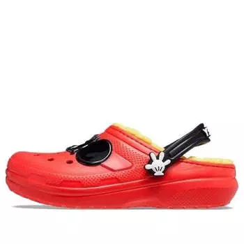 Кроссовки x disney classic lined clogs 'mickey mouse' Crocs, красный