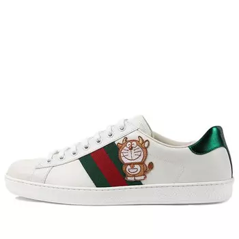 Кроссовки x doraemon ace sneaker 'ivory devil patch' Gucci, белый