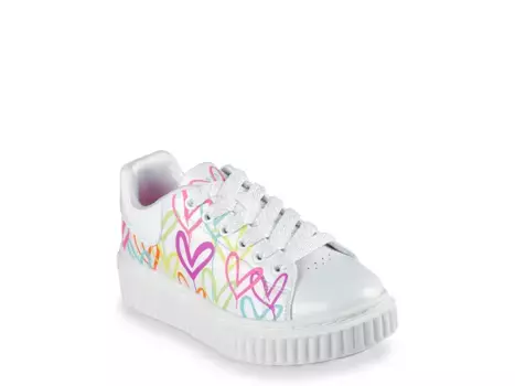 Кроссовки x James Goldcrown Hi Ridge Graffiti Hearts Platform Sneaker Skechers, белый