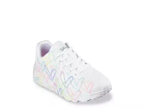 Кроссовки x JGoldcrown Uno Lite Spread the Love Sneaker Skechers, белый/мультиколор