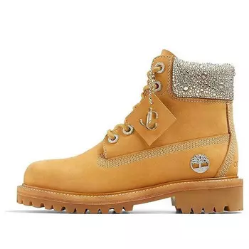 Кроссовки x jimmy choo 6 inch crystal boots 'wheat nubuck with crystals' Timberland, желтый