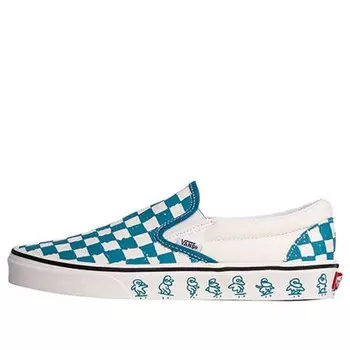 Кроссовки x kakao friends slip on blue Vans, синий