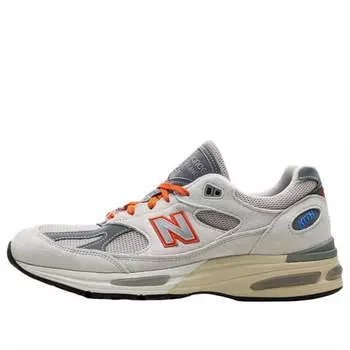 Кроссовки x kith 991v2 made in uk New Balance, бежевый
