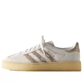 Кроссовки x kith ronnie fieg x clarks 8th street gazelle indoor 'snakeskin' Adidas, белый