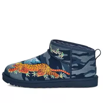 Кроссовки x palace classic ultra mini boot 'navy camo' Ugg, синий