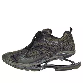 Кроссовки x-pander sneakers 'black olive green' Balenciaga, черный
