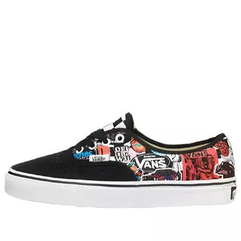 Кроссовки x peaches authentic 'black multicolor' Vans, черный