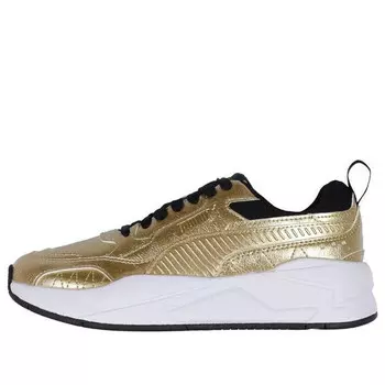 Кроссовки x-ray2 square metallic tum running shoes gold Puma, золотой