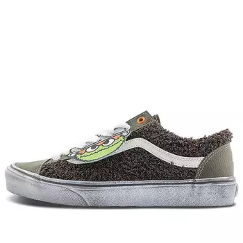 Кроссовки x sesame street style 36 'brown olive green' Vans, черный