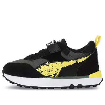 Кроссовки x spongebob squarepants rider fv 'black yellow' Puma, черный