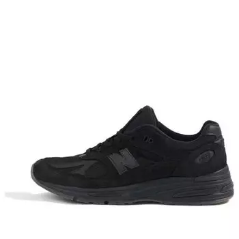 Кроссовки x stone island 991v2 'black' New Balance, черный