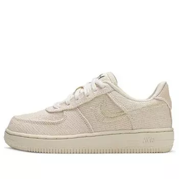 Кроссовки x stussy air force 1 low 'fossil' Nike, бежевый