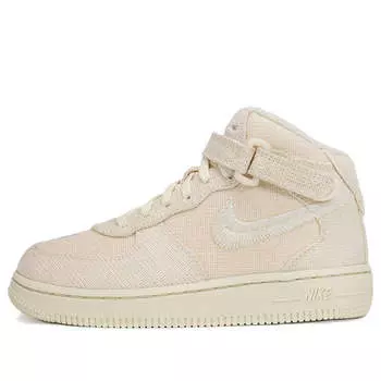 Кроссовки x stussy air force 1 mid 'fossil' Nike, бежевый