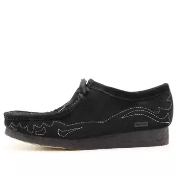 Кроссовки x supreme wallabee 'black' Clarks, черный