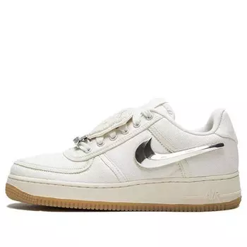 Кроссовки x travis scott air force 1 'sail' Nike, мультиколор