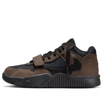 Кроссовки x travis scott jumpman jack tr 'dark mocha' Air Jordan, коричневый