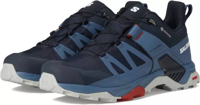 Кроссовки X Ultra 4 GTX Salomon, цвет Carbon/Bering Sea/Pearl Blue