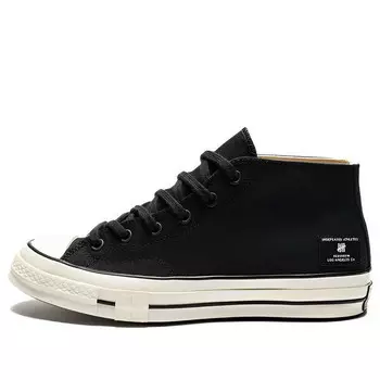 Кроссовки x undefeated 1970s mid 'black white' Converse, черный