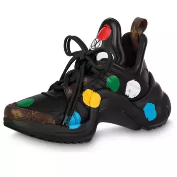 Кроссовки x yk academy archlight sneakers 'black with colorful dots' Louis Vuitton, черный