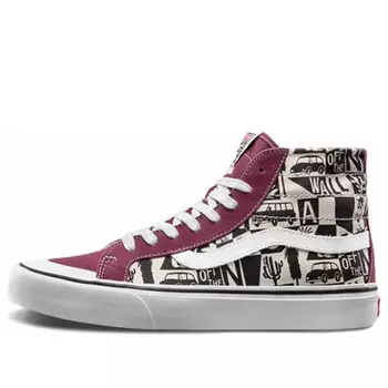 Кроссовки x yusuke hanai sk8-hi high top 'red white' Vans, красный