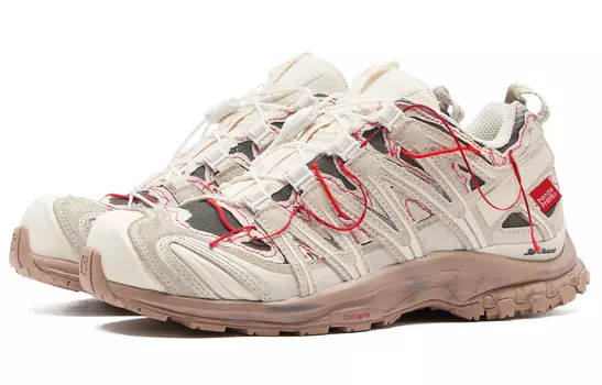 Кроссовки XA Pro 3D ADV унисекс с низким верхом бежево-красные Salomon
