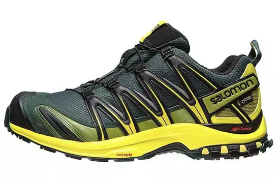 Кроссовки XA PRO 3D для походов мужские с низким верхом серые/желтые Salomon