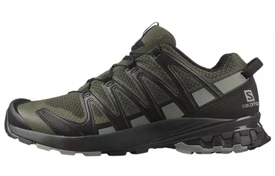 Кроссовки XA Pro 3D V8 мужские низкие черные/зеленые Salomon