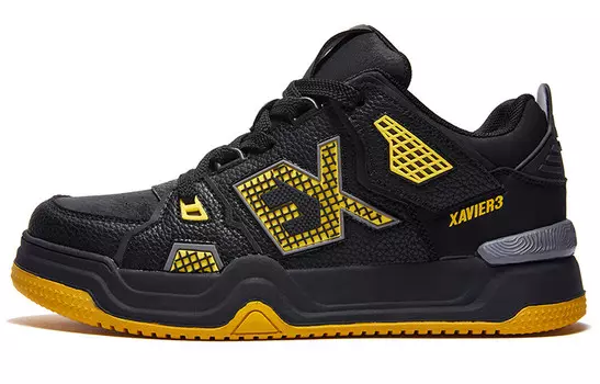 Кроссовки Xavier3 Skateboarding Shoes Unisex Low-top Black/yellow, черный/желтый
