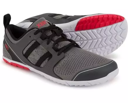 Кроссовки Xero Shoes Zelen, цвет Dark Gray/Red