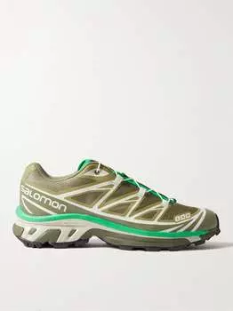 Кроссовки XT-6 с прорезиненной сеткой SALOMON, зеленый