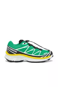 Кроссовки XT-6 Salomon, цвет Bright Green, Black, & Sulphur Spring