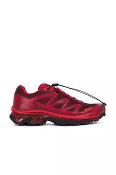 Кроссовки XT-6 Salomon, цвет Rum Raisin, High Risk Red, & Fired Brick