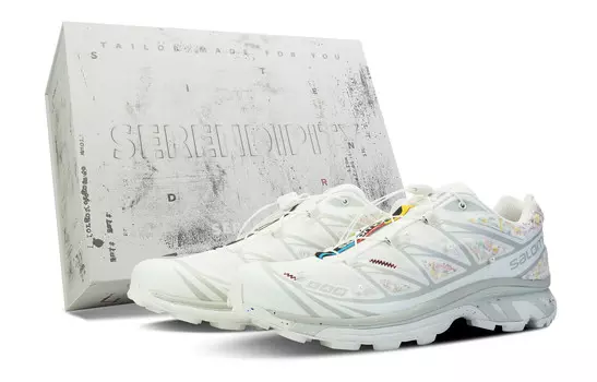 Кроссовки XT-6 унисекс с низким верхом белого цвета Salomon