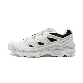 Кроссовки XT-6 унисекс с низким верхом, черные/белые Salomon