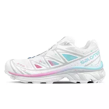 Кроссовки XT-6 унисекс с низким верхом белые/розовые/синие Salomon