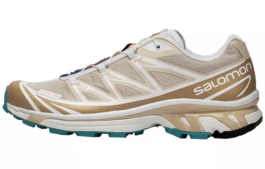 Кроссовки XT-6 унисекс с низким верхом песочно-желтого цвета Salomon