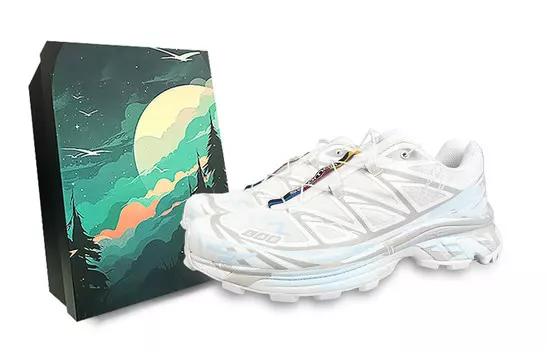 Кроссовки XT-6 унисекс с низким верхом серый/белый/синий Salomon