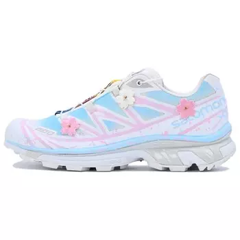 Кроссовки XT-6 унисекс с низким верхом белый/синий/розовый Salomon
