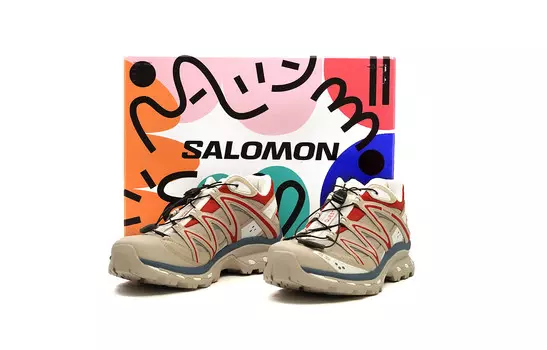 Кроссовки XT-Quest Running унисекс с низким верхом кремового/оранжевого цвета Salomon